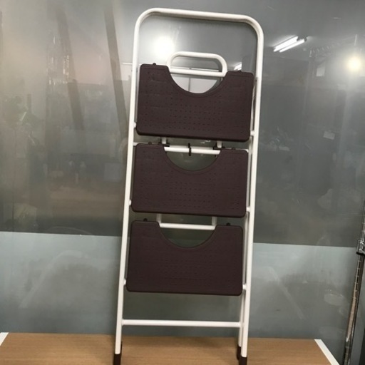 取引場所　南観音　K 2209-270   折りたたみステップ　3段　ブラウン