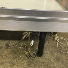 ■配達可■ガラスショーケース 幅121 高さ183.5 4段 アルミ ディスプレイケース ガラスケース 鍵付 