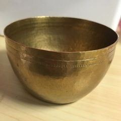 茶碗　ボウル　メタル　メタリック　ゴールド　真鍮　シンギングボウ...