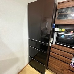 【ネット決済】三菱2019年　冷蔵庫450ℓ (ブラウン)