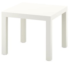 IKEA  サイドテーブル　ホワイト　