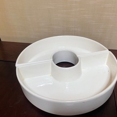 ［決まりました］水盤⑨ 小原流の白い半円型の水盤　箱付き