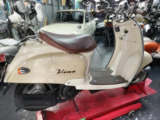 引き渡しが決まりました(^^)またビーノ出品しますね(^^)東京都板橋区高島平から　ヤマハ　VINO ビーノ　5AU型　希少カラーパールホワイト！　 整備済みでそのまま乗れます　2サイクル！ 　原付き　原チャリ　50cc　スクーター 　安い　お買い得です 引き渡しが決まりました(^^)またビーノ出品しますね(^^)東京都板橋区