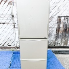 大容量】2017年製SHARP3ドア どっちもドア 冷蔵庫SJ-W352C-N