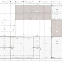 【子ども部屋】シナ合板による組立家具　デクス/ベッド/収納 + 書斎　w3110*d2550*h1750