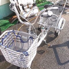 売約済　ナチュラルフロー 三輪自転車 TCQ-20/163NF 20/16インチ 前後バスケット ３段変速