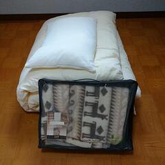 【無料】掛布団、枕、毛布セット