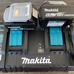 マキタ2口急速充電器DC18RD マキタバッテリーBL1860B2個セット