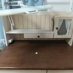 最終値下げ！コイズミ 学習机 白木目×茶木目