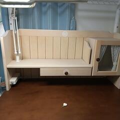 最終値下げ！コイズミ 学習机 白木目×茶木目