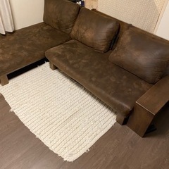 ☆ジモティ割あり☆ 3Pソファ布 BL 高さ(H)73× 幅(W)172× 奥行(D)68 