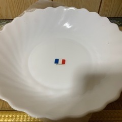 【新品】フレンチ皿　フード付き　大皿　ミルキーディッシュ