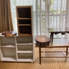 小棚、小物入れ、テーブル、木の板の台、各種1個500円