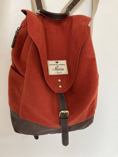 中古 リュックかわいいファッションリュック赤フェルト素材リュックサック Mimi 池田のバッグ リュック サック の中古あげます 譲ります ジモティーで不用品の処分
