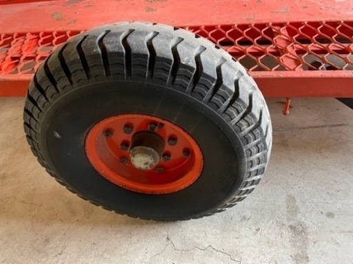 農業機械運搬　1.2t トレーラー　倉庫内保管