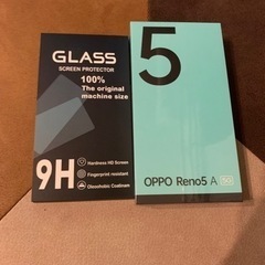 【新品未使用】oppo reno5 a ガラスフィルム付き