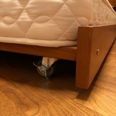 値下げ！スキャンティーク製　シングルベッド&引出しベッド