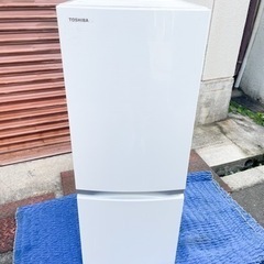 2018年製TOSHIBA2ドア冷蔵庫GR-M15BS(W)