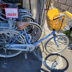 自転車 婦人車(ママチャリ) 中古 ブルー 3段変速 ノンタン