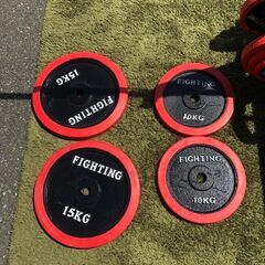 【売り切れ/在庫無し】100kg マルチベンチプレス FIGHTING シャフト＆ダンベルセット ベンチプレス トレーニングベンチ トレーニング器具💳自社配送時🌟代引き可💳※現金、クレジット、スマホ決済対応※