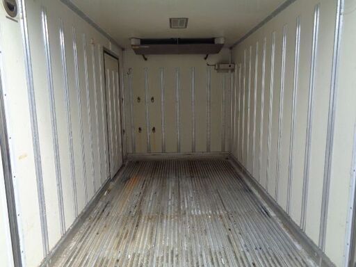 コンテナ倉庫 物置 2tトラック 箱 保冷【岩手県より 引き取り限定】 トラックコンテナ 箱 2ｔ横扉付 3200x1830x2150 アルミバン 保冷 冷凍