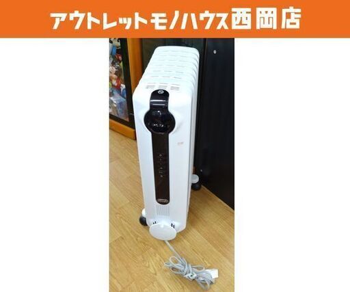 デロンギ オイルヒーター JRE0812 木造5畳/コンクリート8畳 7枚フィン ホワイト Delonghi 札幌市 西岡店