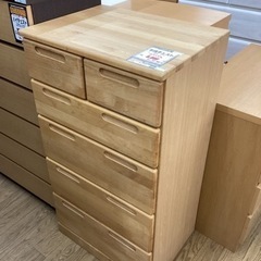 KI-55【新入荷　リサイクル品】5段チェスト　ナチュラル