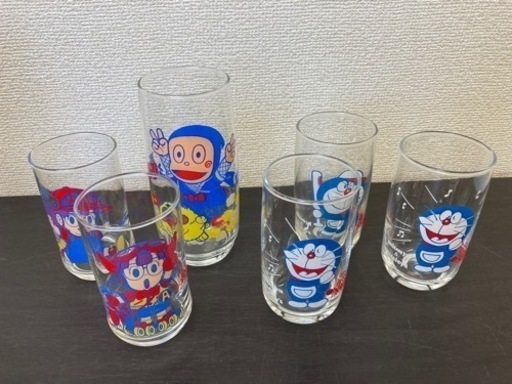 中古品 三ツ矢サイダー グラス ドラえもん ハットリくん アラレちゃん レトロ 当時物 錬金堂熊谷店 熊谷の食器 コップ グラス の中古あげます 譲ります ジモティーで不用品の処分