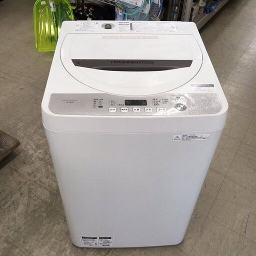 J1604 ★6ヶ月保証付★ シャープ SHARP ES-GE4B-C [全自動洗濯機(4.5kg) ベージュ系] 2018年製