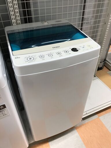 洗濯機　ハイアール JW-AC45A 2019年製 ※動作チェック済/当店6ヶ月保証