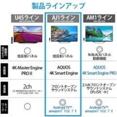 値下げ！60V SHARP AQUOS A AJ1 4T-C60AJ1