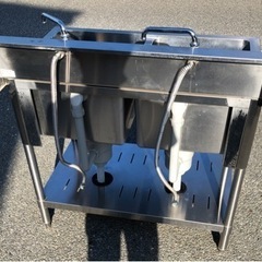 ⭐︎中古品　タニコー　2槽シンク　900×600×800mm  厨房用品⭐︎