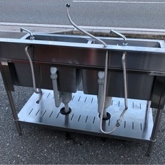 ⭐︎中古品　タニコー　2槽シンク　1200×600×800mm  厨房用品⭐︎