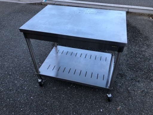 ⭐︎中古品　タニコー　作業台　900×600×800mm   厨房用品ほし