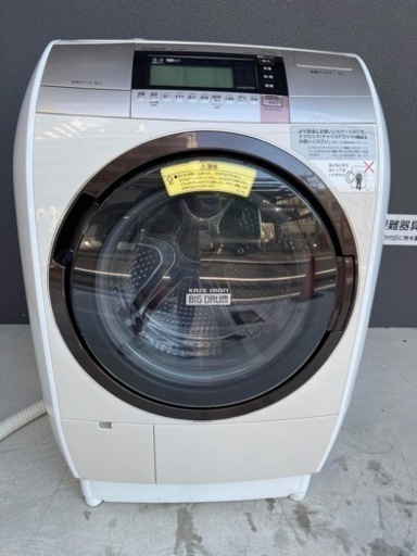 新商品入荷珍しい11キロ日立ドラム洗濯機乾燥機付き　大阪市内配達設置無料保証有り