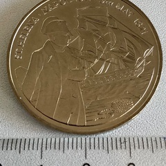 セントヘレナ　エリザベス女王図ナポレオン大型公式記念硬貨　未使用...