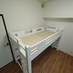 高耐荷重　木製　ロフトベッド　Ｇ☆ＳＯＬＩＤ　139cm　ロング　