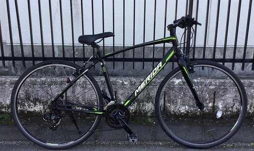＜整備・良品＞MERIDA・メリダ100 アルミ・クロスバイク・サイズ・50㎝ ・変速３×7・21段変速