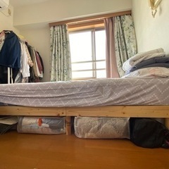 セミダブルベッドマットレスセット　イケア　ニトリ