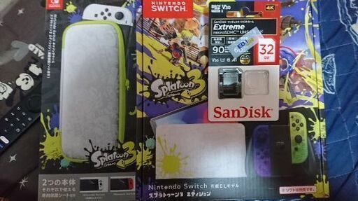 Switch+カバー+sdカード。(新品)印あり。