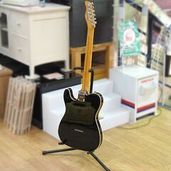 FERNANDES エレキギター テレキャスタータイプ TE-1 ブラック ハード 