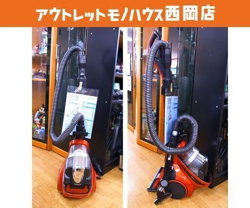 日立 サイクロンクリーナー 2012年製 CV-SW7000 掃除機 吸込仕事率470W レッド HITACHI キャニスタータイプ 西岡店