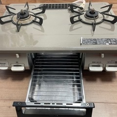 リンナイ　グリル付ガスコンロ(都市ガス)2021年製-巴 日和コレクション缶バッジあんスタJuly イベコレ