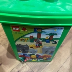 LEGO duplo レゴ　デュプロ　緑のバケツ　ぞうさんファミリー