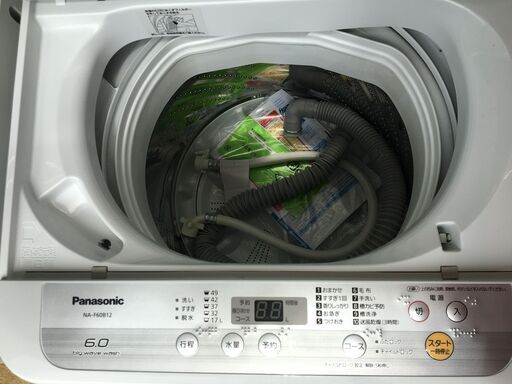 2019年製パナソニック洗濯機　6kg