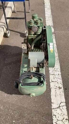 動作OK】【店頭引取限定】富士コンプレッサー 1馬力 3相200V