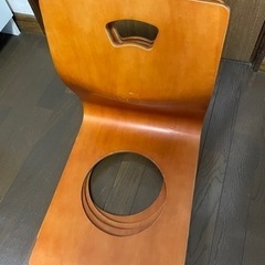 木製　座椅子　4個　差し上げます
