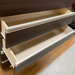 R354 NITORI 6段 モダンチェスト、タンス、幅100cm 美品