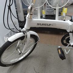 折りたたみ電動アシスト自転車 20インチ スイスイ 6段変速付き ホワイト KH-DCY03 KAIHOU SUISUI 電動自転車　西岡店