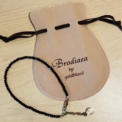 【新品未使用】アンクレット　オニキス　Brodiaea ブローデ...